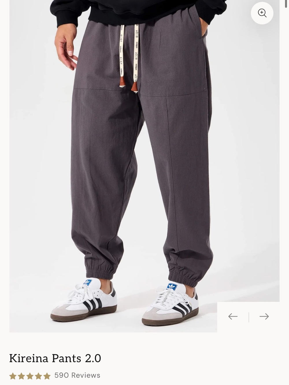 Kireina Pants 2.0 — Men's Charcoal Jogger Pants